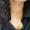 "Gigi" 14K Yellow Gold Amethyst Necklace