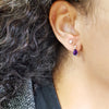 "Darci" 14K Yellow Gold Arizona Amethyst Earrings