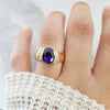 "Hannah" 14K Yellow Gold Arizona Amethyst Ring