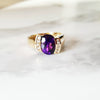 "Hannah" 14K Yellow Gold Arizona Amethyst Ring