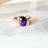 "Hannah" 14K Yellow Gold Arizona Amethyst Ring
