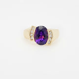 "Hannah" 14K Yellow Gold Arizona Amethyst Ring