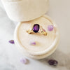 "Hannah" 14K Yellow Gold Arizona Amethyst Ring
