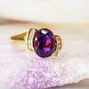 "Hannah" 14K Yellow Gold Arizona Amethyst Ring