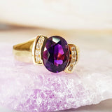 "Hannah" 14K Yellow Gold Arizona Amethyst Ring