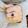 "Brielle" 14K Yellow Gold Arizona Amethyst Ring