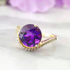 "Brielle" 14K Yellow Gold Arizona Amethyst Ring