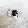 "Jessica" 14K Gold Amethyst Ring