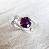 "Jessica" 14K Gold Amethyst Ring
