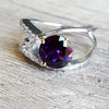 "Jessica" 14K Gold Amethyst Ring
