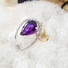 "Chantelle" 14K Two-Toned Gold Arizona Amethyst Ring