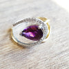 "Chantelle" 14K Two-Toned Gold Arizona Amethyst Ring