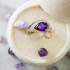 "Chantelle" 14K Two-Toned Gold Arizona Amethyst Ring