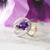"Chantelle" 14K Two-Toned Gold Arizona Amethyst Ring