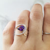 "Chantelle" 14K Two-Toned Gold Arizona Amethyst Ring