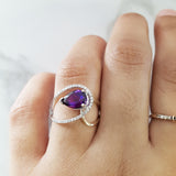 "Chantelle" 14K Two-Toned Gold Arizona Amethyst Ring