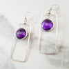 "Terra" Sterling Silver Arizona Amethyst Earrings