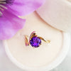 "Lorelai" 14k Yellow Gold Arizona Amethyst Ring