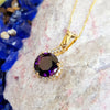 "Rosabel" 14k Yellow Gold Arizona Amethyst Pendant
