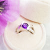"Piper" 14k White Gold Arizona Amethyst Ring