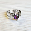 "Piper" 14k White Gold Arizona Amethyst Ring
