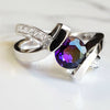 "Piper" 14k White Gold Arizona Amethyst Ring