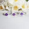 "Dani" Sterling Silver Amethyst Ring