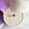 "Dani" Sterling Silver Amethyst Ring