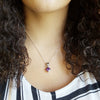 "Braelyn" Sterling Silver Amethyst Pendant