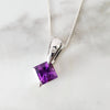 "Braelyn" Sterling Silver Amethyst Pendant