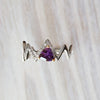 "Nova" Two Tone 14k Gold Arizona Amethyst Ring