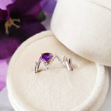 "Nova" Two Tone 14k Gold Arizona Amethyst Ring