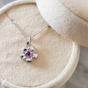 "Daisy" Sterling Silver Arizona Amethyst Pendant