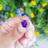 "Brielle" 14K Yellow Gold Arizona Amethyst Ring