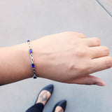"Anya" 14K White Gold Arizona Amethyst Bracelet