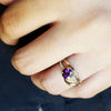 "Delaney" 14K Yellow Gold Arizona Amethyst Ring