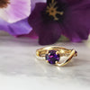 "Delaney" 14K Yellow Gold Arizona Amethyst Ring