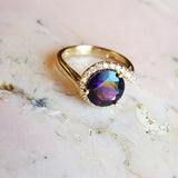 "Maria" 14k Yellow Gold Arizona Amethyst Ring