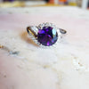 "Maria" 14k White Gold Arizona Amethyst Ring
