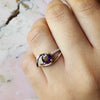 "Delaney" 14K White Gold Amethyst Ring