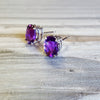 Essential Oval Amethyst Studs