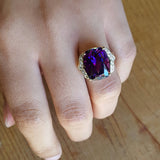 "Elaine" 14K Gold Arizona Amethyst Ring