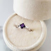 "Blakely" 14k White Gold Arizona Amethyst Ring