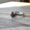 "Blakely" 14k White Gold Arizona Amethyst Ring