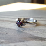 "Blakely" 14k White Gold Arizona Amethyst Ring