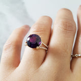 "Bella" 14K Yellow Gold Arizona Amethyst Ring
