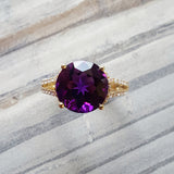 "Bella" 14K Yellow Gold Arizona Amethyst Ring