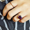 "Bella" 14K Yellow Gold Arizona Amethyst Ring