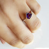 Sterling Silver Arizona Trillion Amethyst Ring