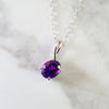 "Angelina" 14k White Gold Arizona Amethyst Pendant 363136